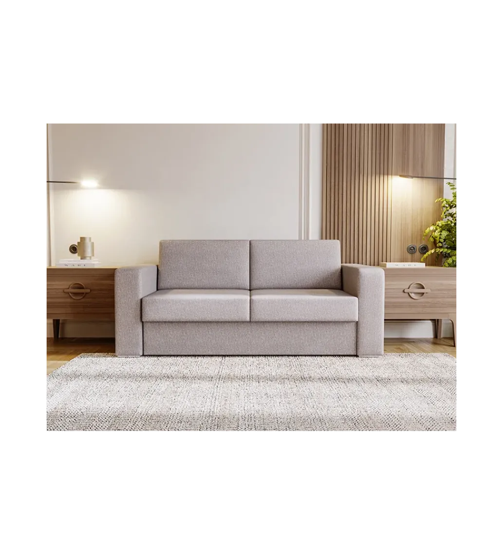 Sofa z włoskim stelażem SOUL 185 cm z funkcją spania i pojemnikiem na pościel*Meblepolak