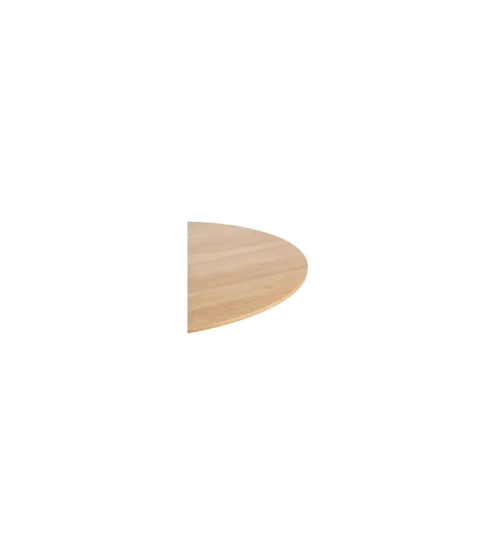 Stół AGARA 100 cm biały naturalny blat*Zona-Design New