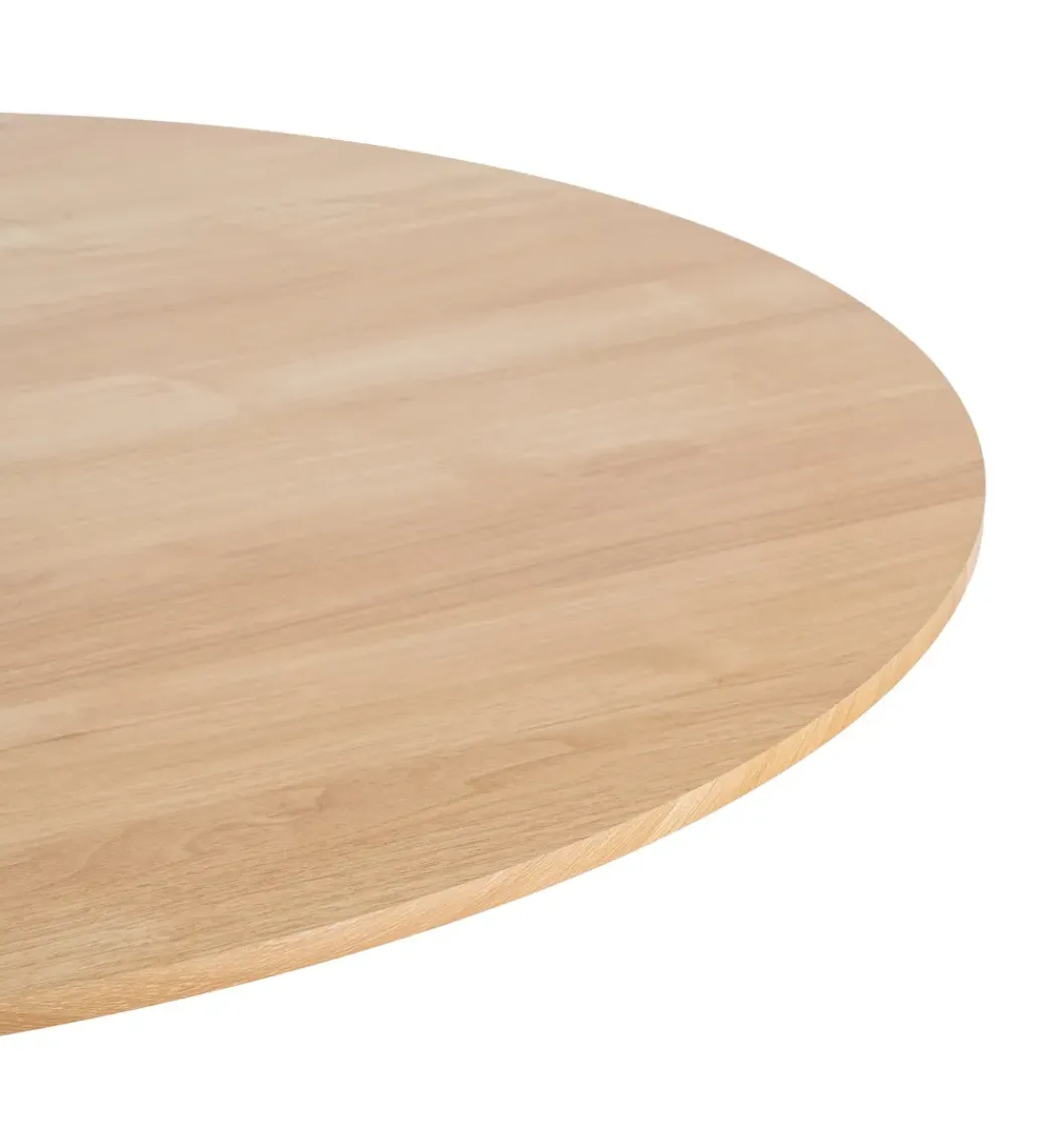 Stół AGARA 100 cm biały naturalny blat*Zona-Design New