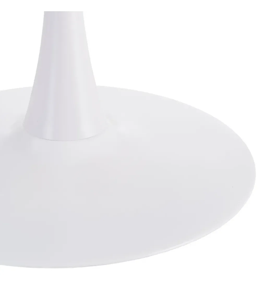Stół AGARA 100 cm biały naturalny blat*Zona-Design New