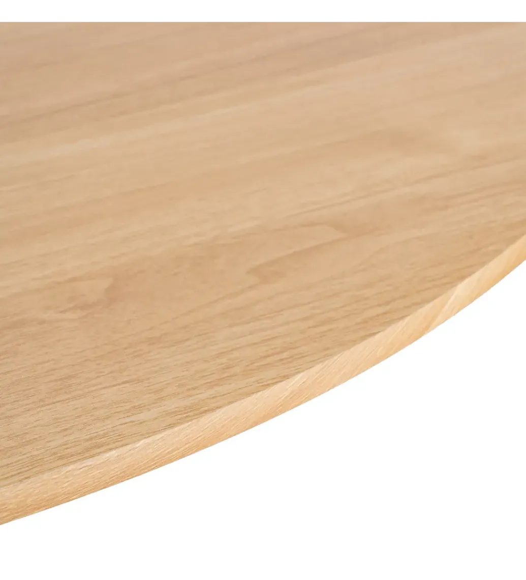 Stół AGARA 100 cm biały naturalny blat*Zona-Design New