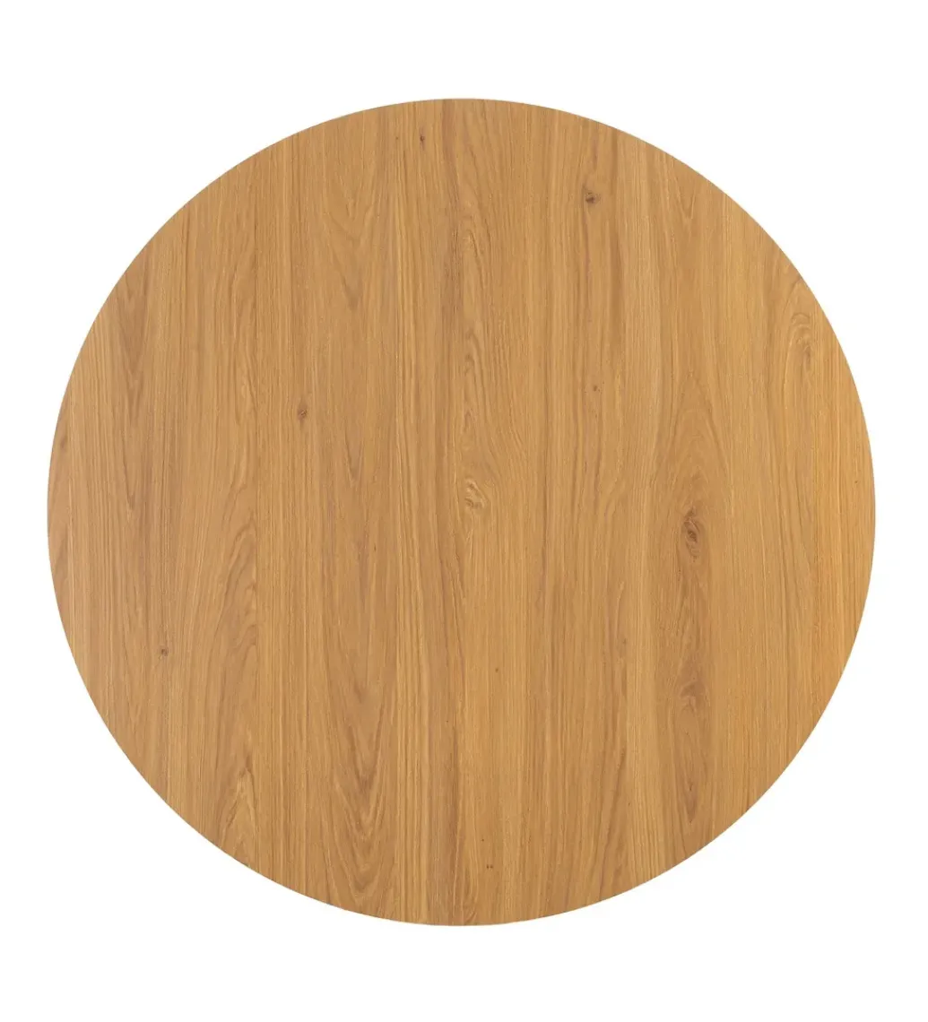 Stół AGARA 100 cm czarny naturalny blat*Zona-Design New