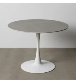 Stół AGAT 100 cm biały szary blat*Zona-Design