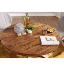 Stół ALAINS 120 cm drewno sheesham*WOHNLING, GERMANY Clearance
