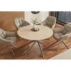 Stół ALPINE 120 cm ceramika w optyce trawertynu*Invicta Interior Clearance