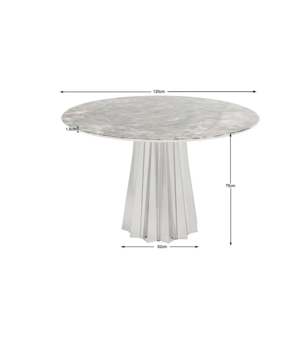 Stół AMORA 120 cm efekt naturalnego kamienia*KARE Discount