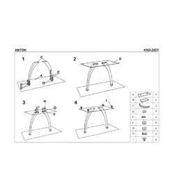 Stół ANTON 140 cm czarny*Halmar Discount