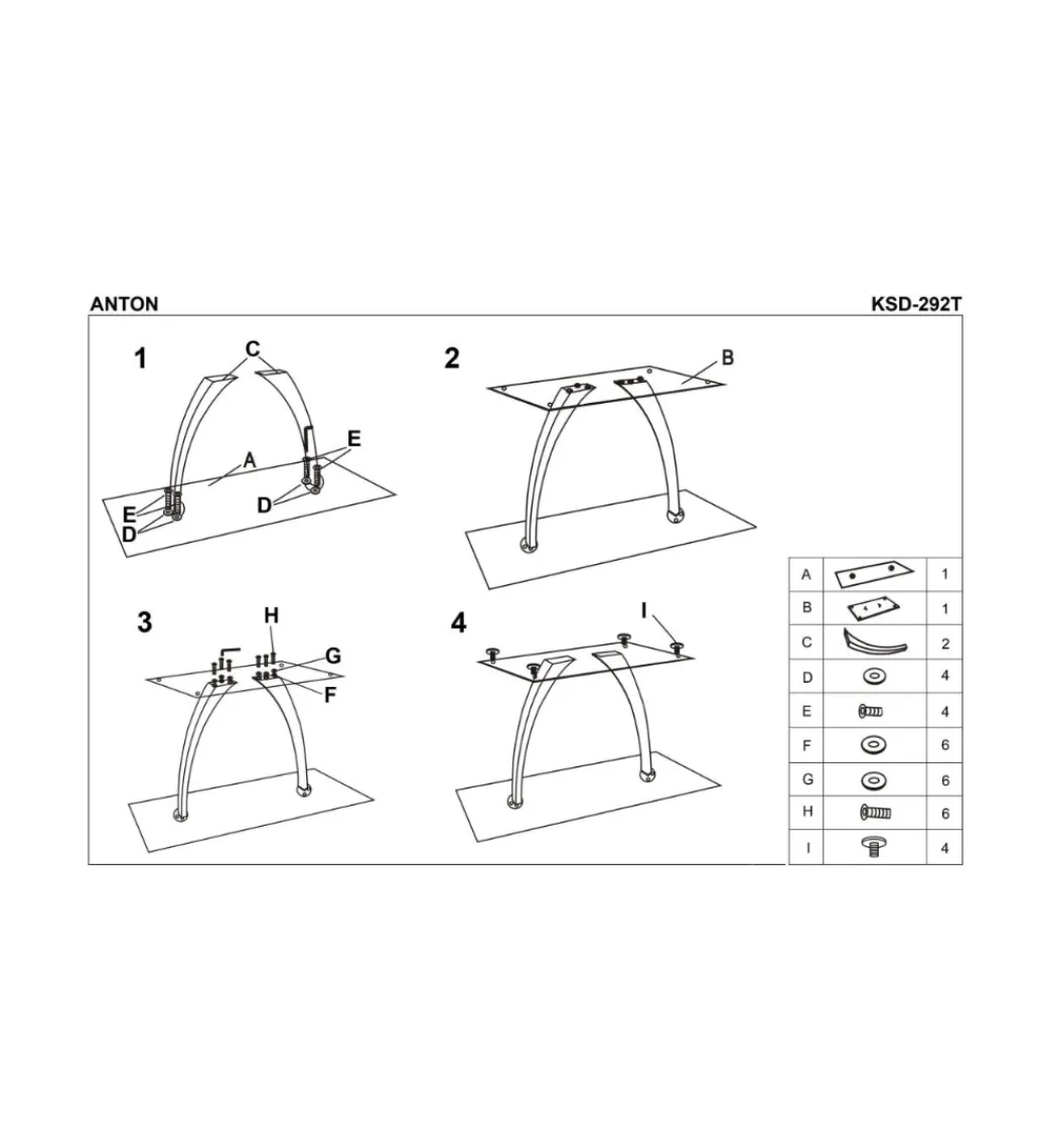 Stół ANTON 140 cm czarny*Halmar Discount