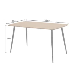 Stół APARTMENT 140 cm naturalny*Invicta Interior Outlet