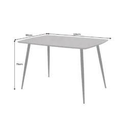 Stół APARTMENT 120 cm szary*Invicta Interior New