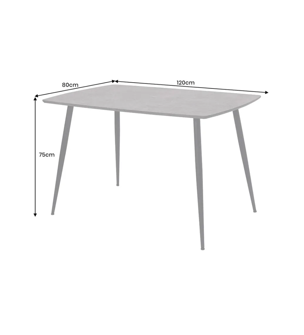 Stół APARTMENT 120 cm szary*Invicta Interior New