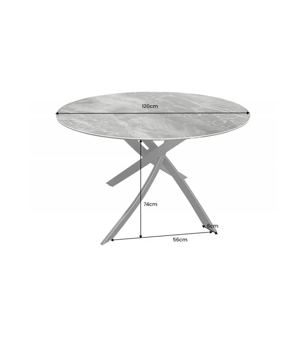 Stół ARKANSAS 120 cm ceramika*Invicta Interior