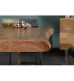 Stół ARKTYKA Mammut 240 cm drewno Akacja w kolorze miodu*Invicta Interior Sale