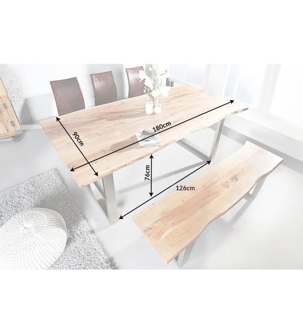 Stół ARKTYKA Mammut 180 cm drewno akcja honey*Invicta Interior Clearance