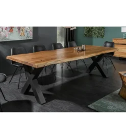 Stół ARKTYKA Mammut X 240 cm drewno Akacja honey*Invicta Interior Clearance