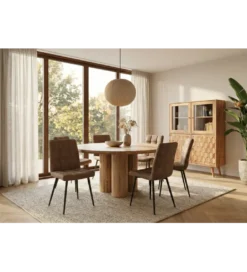 Stół ART DECO 140 cm drewno mango nautralny*Invicta Interior Outlet