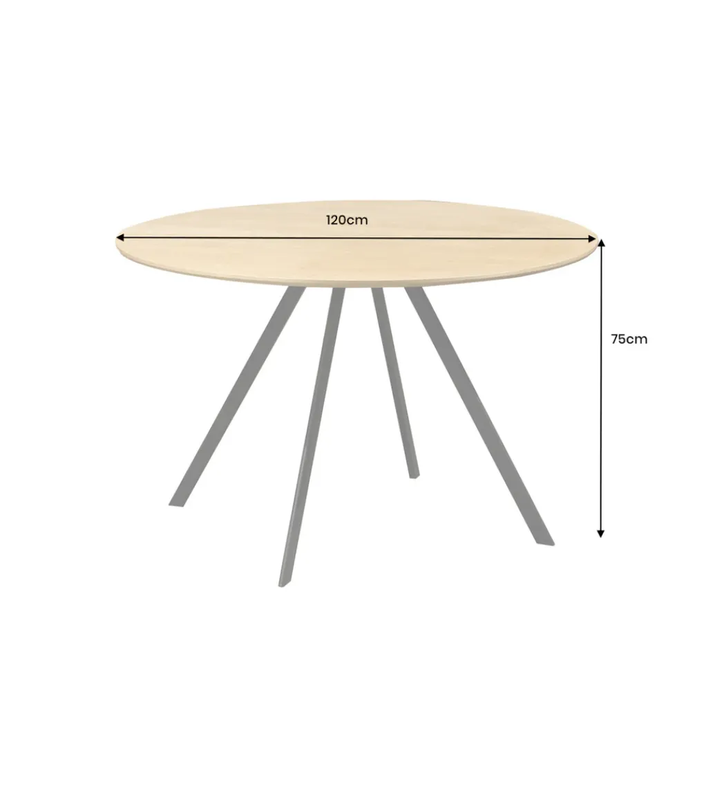 Stół ATELIER 120 cm kolor naturalnego dębu*Invicta Interior Clearance