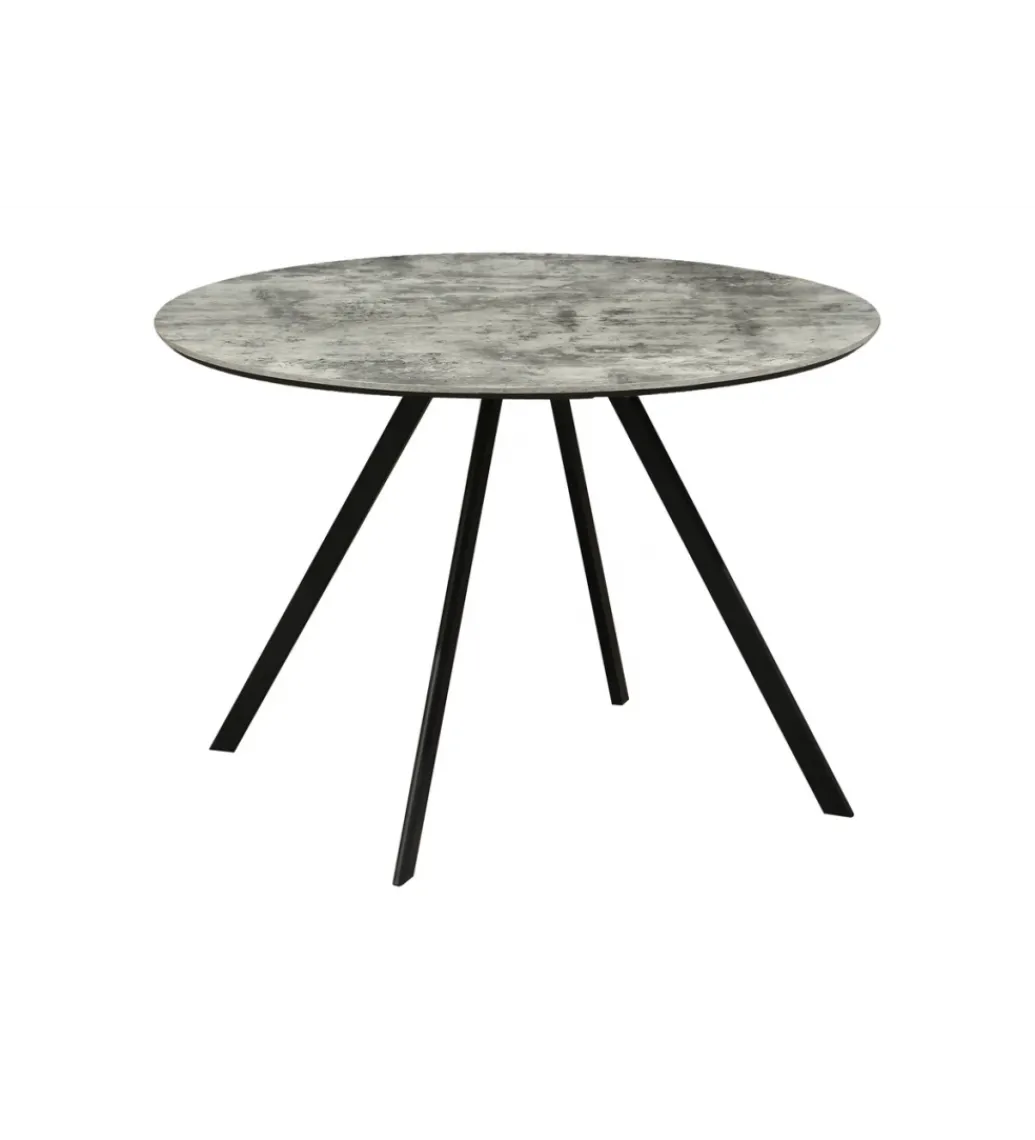 Stół ATELIER 100 cm kolor naturalnego kamienia szary*Invicta Interior Discount