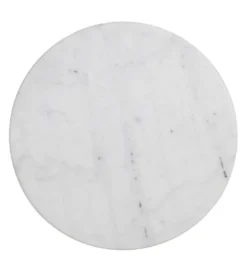 Stół AUESON 110 cm czarny blat w optyce marmuru*Zona-Design Sale