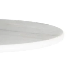 Stół AUESON 110 cm czarny blat w optyce marmuru*Zona-Design Sale