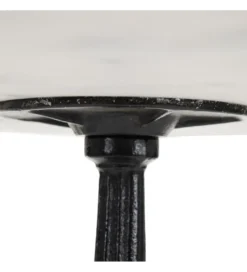 Stół AUESON 70 cm czarny blat w optyce marmuru*Zona-Design Hot