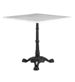 Stół AUESON 70 cm czarny blat w optyce marmuru*Zona-Design Hot