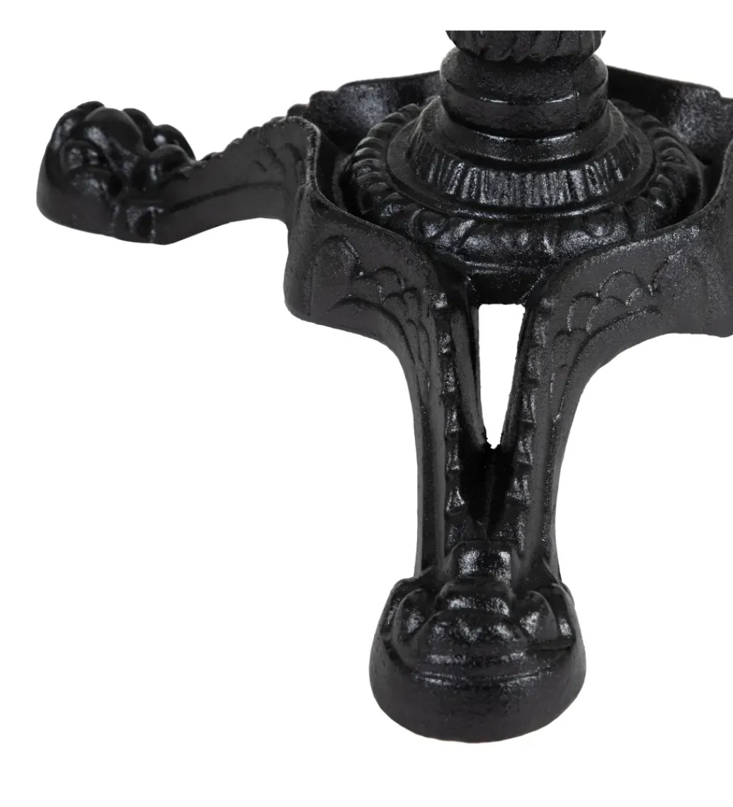 Stół AUESON 70 cm czarny blat w optyce marmuru*Zona-Design Hot