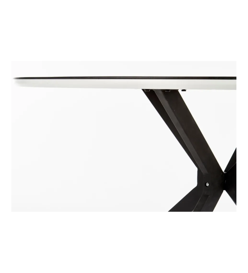 Stół AVELAR 120 cm czarny*Halmar Sale