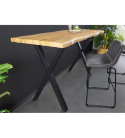 Stół barowy WILD 120 cm wygląd naturalnego dębu*Invicta Interior Best