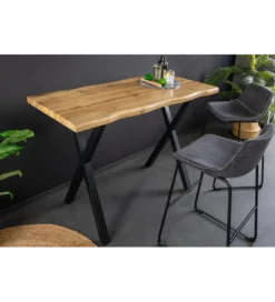 Stół barowy WILD 120 cm wygląd naturalnego dębu*Invicta Interior Best
