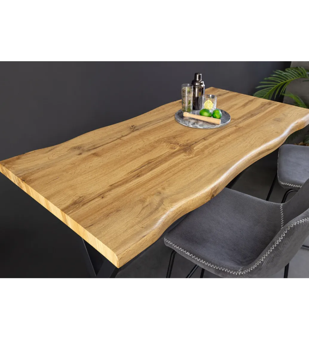 Stół barowy WILD 120 cm wygląd naturalnego dębu*Invicta Interior Best