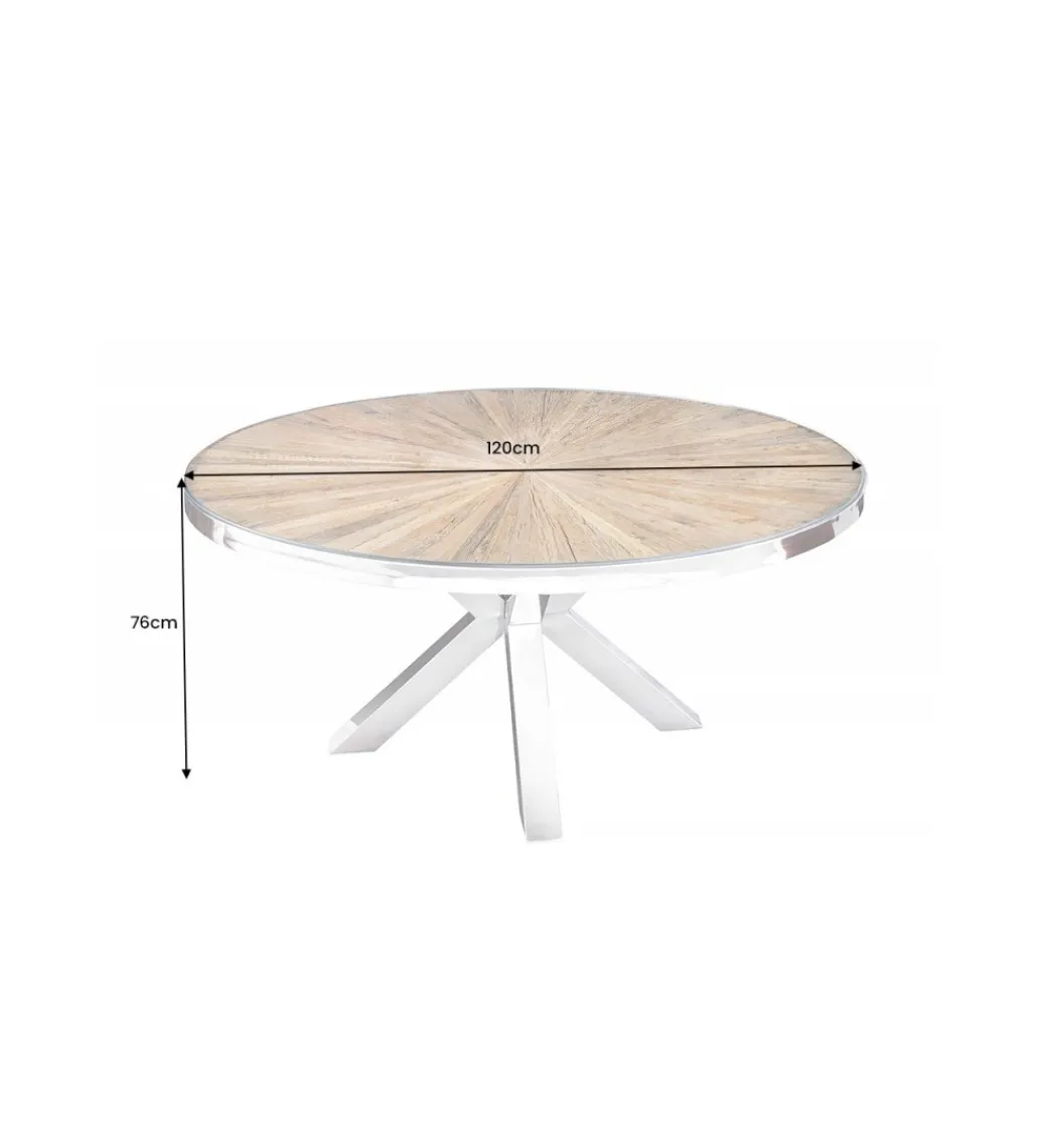 Stół Barracuda 120 cm drewno teak*Invicta Interior Clearance
