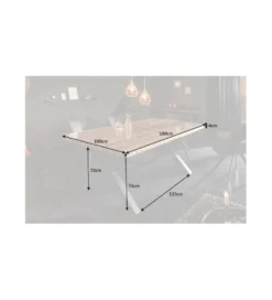 Stół Barracuda X 180 cm naturalny*Invicta Interior Discount