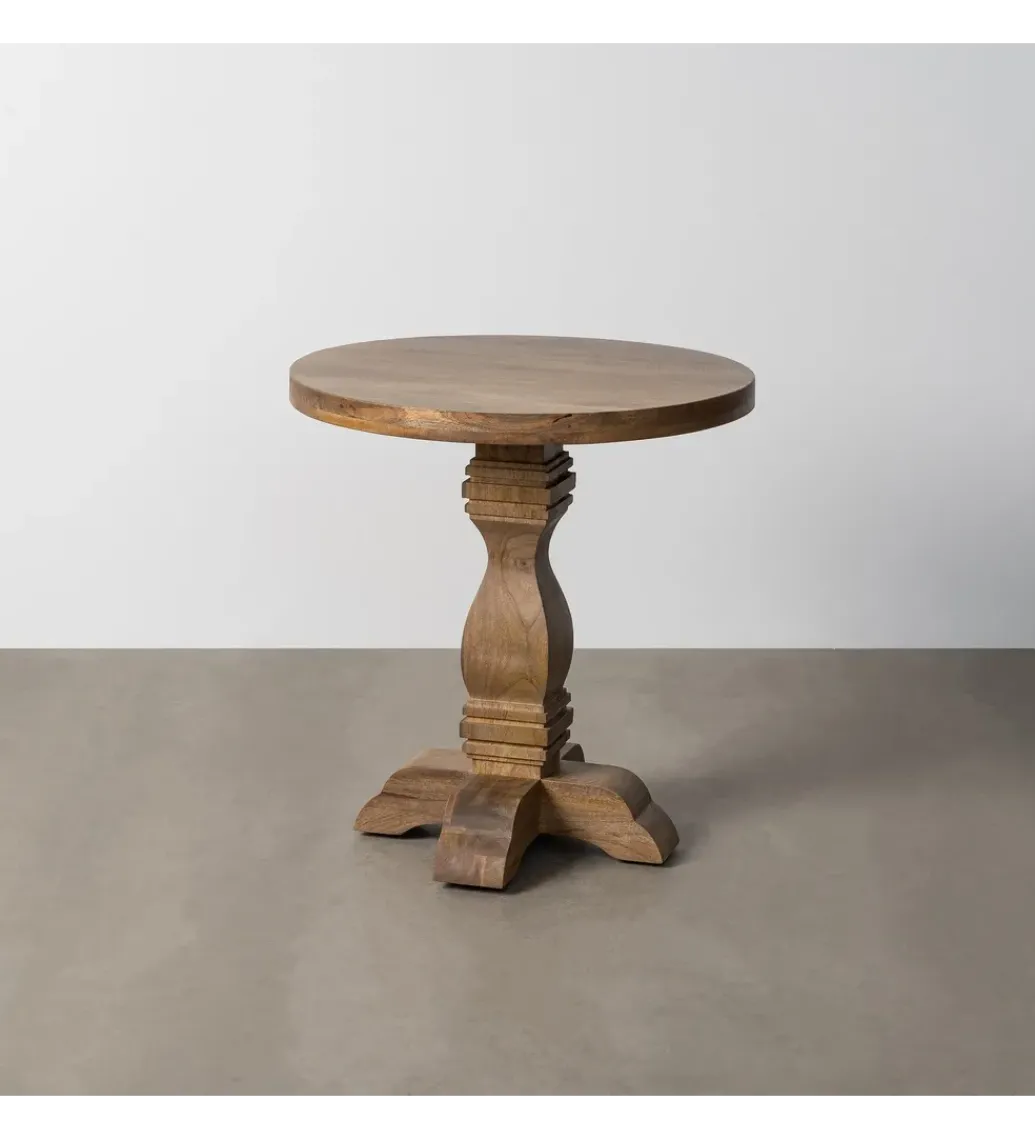 Stół BENAM 65 cm drewno mango naturalny*Zona-Design Sale