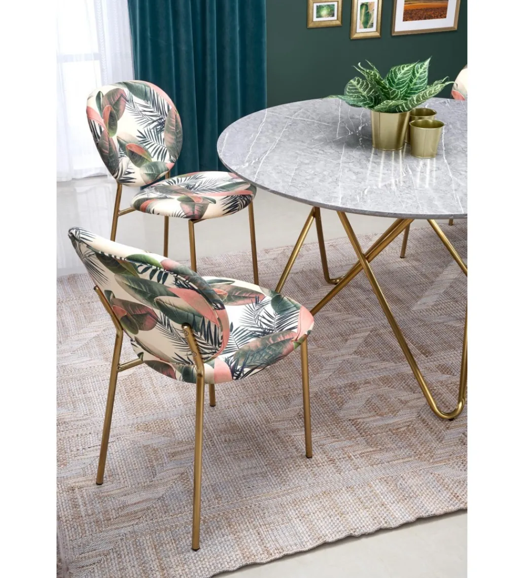 Stół Bonello 120 cm w optyce szarego marmuru*Halmar Online