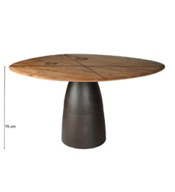 Stół Brix Marron 140 cm Espresso*LF-Design Best
