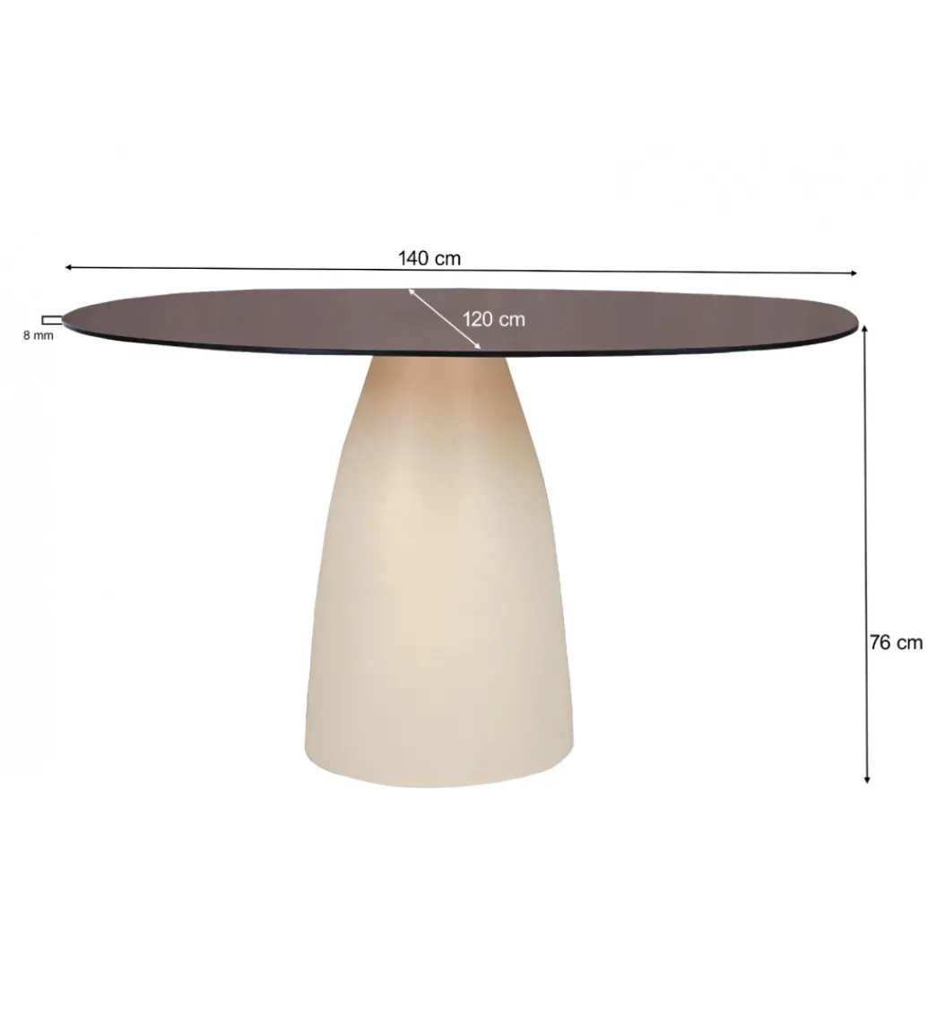 Stół Brix Mylon 140 cm Kość Słoniowa*LF-Design Clearance