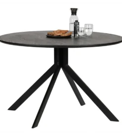 Stół BRUNO 120 cm czarny*WOOOD Clearance