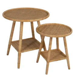 Stół BYMYS 45 cm ratan naturalny*Zona-Design Hot
