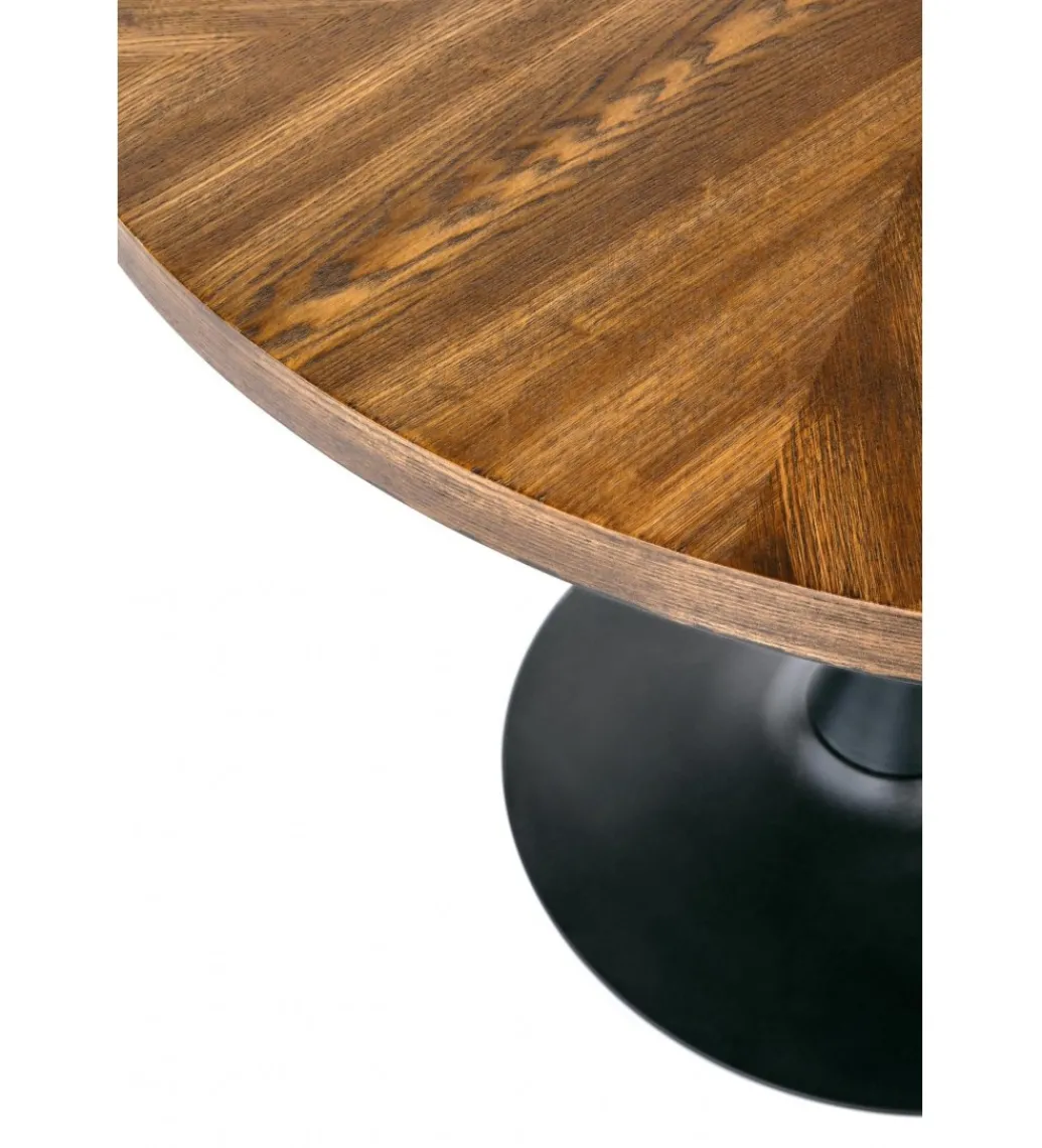 Stół CARMELO 100 cm w kolorze orzecha*Halmar New