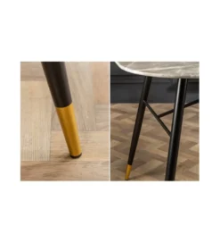 Stół CATANIA Paris 180 cm szkło w optyce szarego marmuru*Invicta Interior Outlet