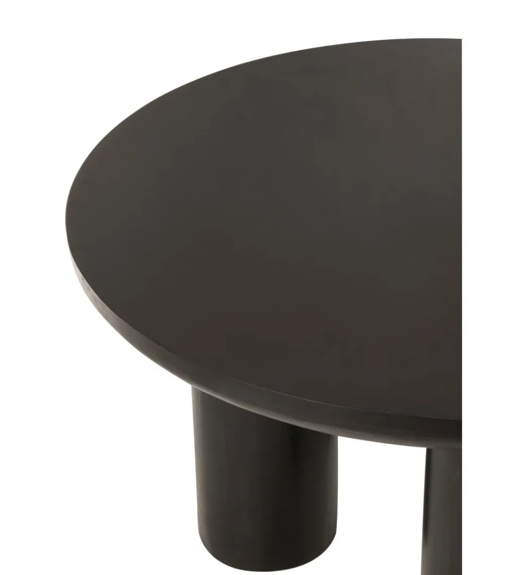 Stół CAVE 120 cm drewno mango czarny*J-Line Hot