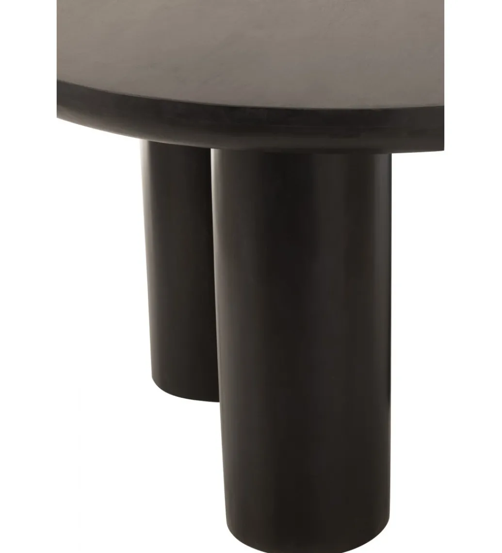 Stół CAVE 120 cm drewno mango czarny*J-Line Hot