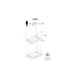Stół COBALT 120 cm w kolorze dąb wotan*Halmar Outlet