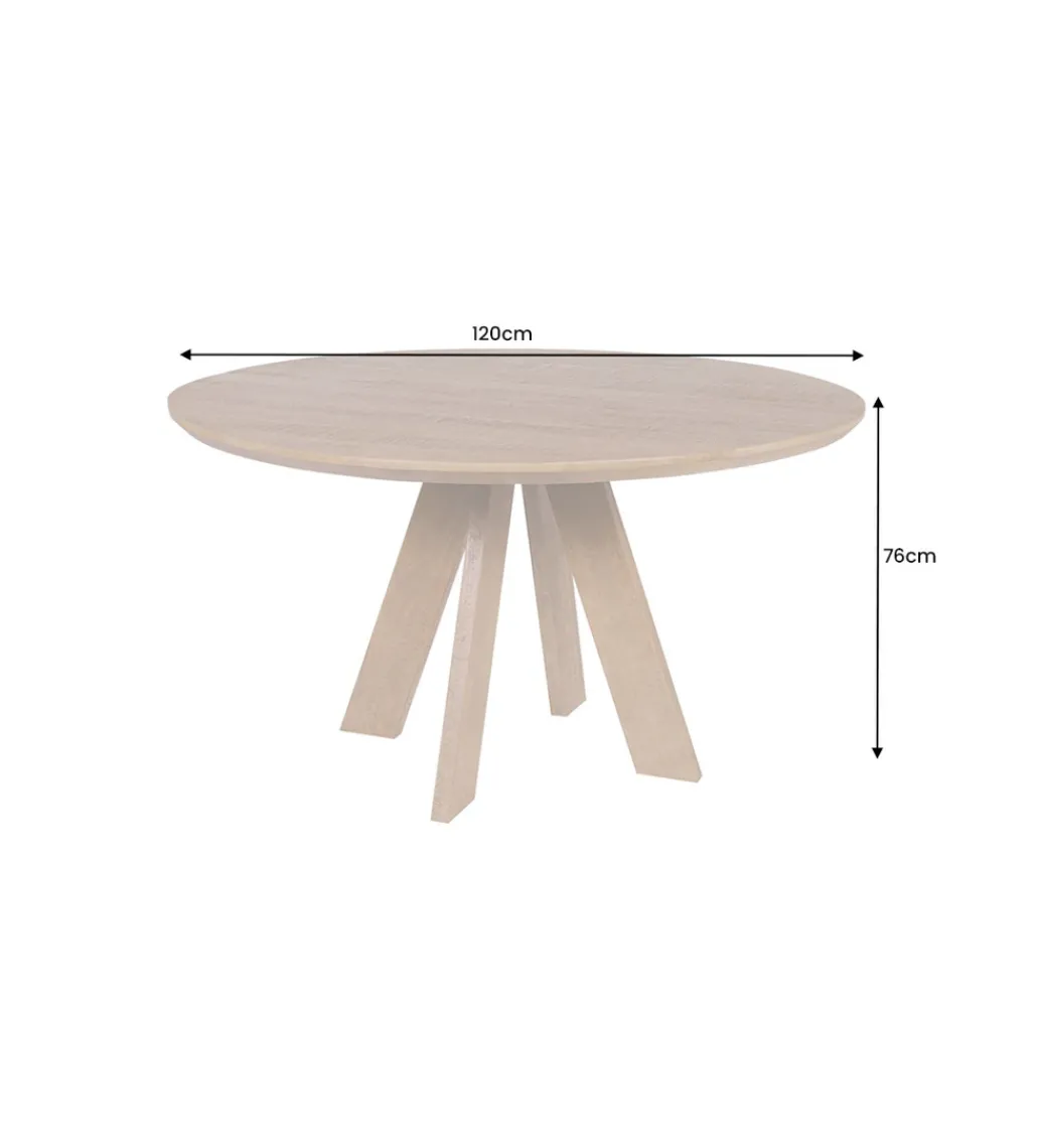 Stół Craft ART WOOD 120 cm drewno mango naturalny*Invicta Interior