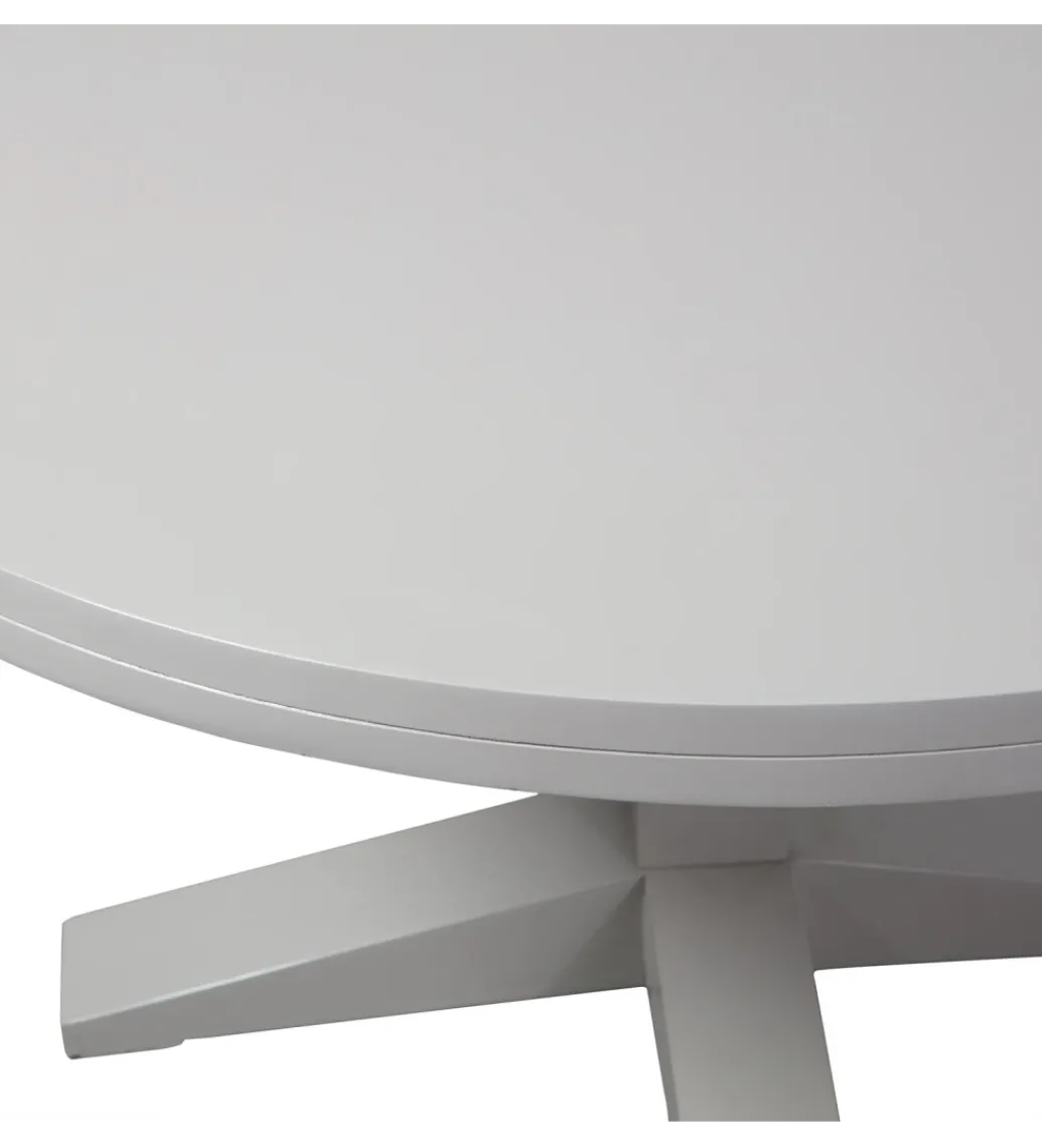 Stół DECK 120 cm drewno mango szary*WOOOD Outlet