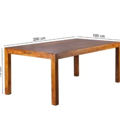 Stół do jadalni MUMBAI 200 cm drewno sheesham*WOHNLING, GERMANY Discount