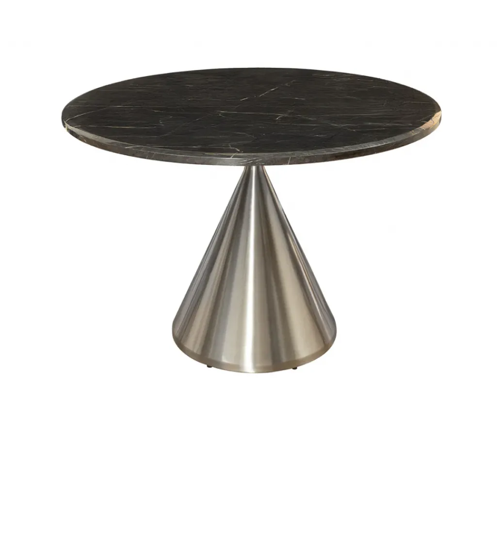 Stół ELEGANCIA 130 cm w optyce czarnego marmuru*Invicta Interior