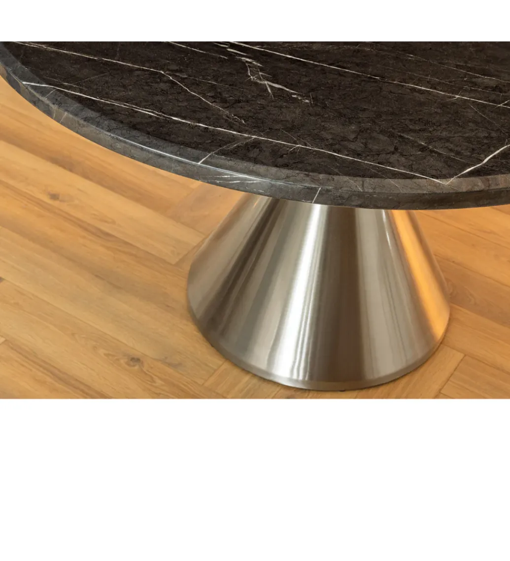 Stół ELEGANCIA 130 cm w optyce czarnego marmuru*Invicta Interior