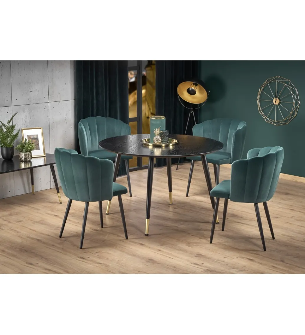 Stół EMBOS 120 cm czarny*Halmar Best
